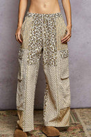 POL Mix n Match Patchwork Pants in Cream Multi