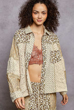 Load image into Gallery viewer, POL Relaxed Fit Mix n Match Patchwork Top in Cream Multi
