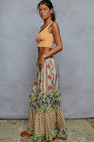 POL Mixed Print Woven Pants in Purple Multi