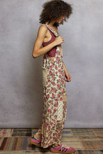 Load image into Gallery viewer, POL Printed Corduroy Overalls with Mixed Patches in Cream Multi
