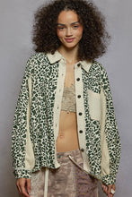 Load image into Gallery viewer, POL Leopard Print Top with Contrasting Thermal Knit Details in Cream Multi
