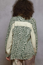 Load image into Gallery viewer, POL Leopard Print Top with Contrasting Thermal Knit Details in Cream Multi
