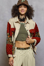 Load image into Gallery viewer, POL Mix N Match A-Line Jacket in Oatmeal Brick
