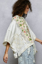 Load image into Gallery viewer, POL Boxy OVERSIZED Contrasting Top in Off White
