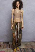 Load image into Gallery viewer, POL Multi Print Patchwork Joggers in Taupe Multi
