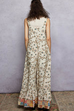 Load image into Gallery viewer, POL Overall in Natural Green Floral
