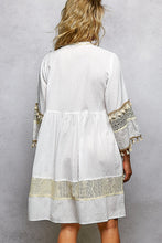Load image into Gallery viewer, POL Embroidered Dress in Ivory Multi
