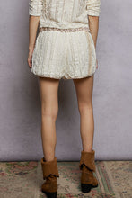 Load image into Gallery viewer, POL Lace Shorts with Star Patches in Cream
