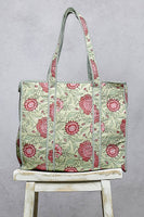 POL Quilted Bag in Mint Multi ON ORDER