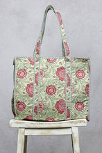 Load image into Gallery viewer, POL Quilted Bag in Mint Multi ON ORDER
