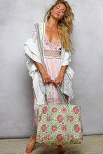 Load image into Gallery viewer, POL Quilted Bag in Mint Multi ON ORDER
