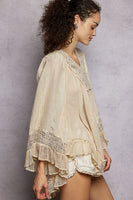 POL Open Design Top in Natural