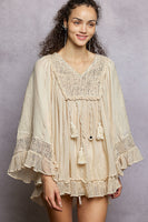 POL Open Design Top in Natural