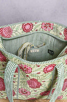 POL Quilted Bag in Mint Multi ON ORDER