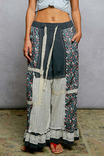 Load image into Gallery viewer, POL Mixed Patchwork Pants in Navy
