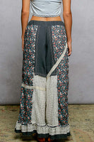 POL Mixed Patchwork Pants in Navy