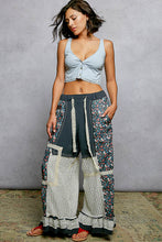 Load image into Gallery viewer, POL Mixed Patchwork Pants in Navy
