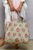 POL Quilted Bag in Mint Multi ON ORDER