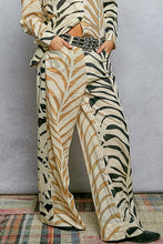Load image into Gallery viewer, POL Contrasting Animal Print Pants in Cream Zebra Multi
