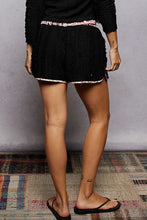 Load image into Gallery viewer, POL Lace Shorts with Star Patches in Black
