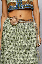 Load image into Gallery viewer, POL Rose Ribbon Tie Belt in Natural Multi
