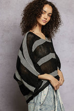 Load image into Gallery viewer, POL Striped Linen Top in Black ON ORDER
