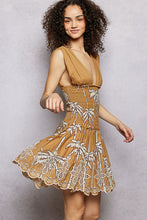 Load image into Gallery viewer, POL Palm Tree Printed Dress in Mocha

