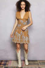 Load image into Gallery viewer, POL Palm Tree Printed Dress in Mocha

