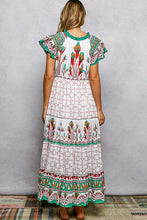 Load image into Gallery viewer, POL Mixed Print Midi Dress in Ivory Multi
