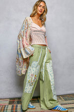 Load image into Gallery viewer, POL Open Front Crochet Granny Square Cardigan in Pink Multi
