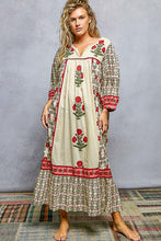 Load image into Gallery viewer, POL Printed Maxi Dress in Cream Multi

