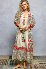 Load image into Gallery viewer, POL Printed Maxi Dress in Cream Multi
