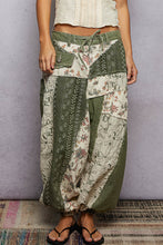 Load image into Gallery viewer, POL Mixed Patchwork Joggers in Olive
