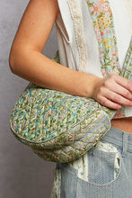 Load image into Gallery viewer, POL Crossbody Quilted Bag in Pistachio and Blue Multi ON ORDER

