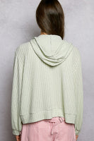 POL Soft Hooded Jacket in Mint