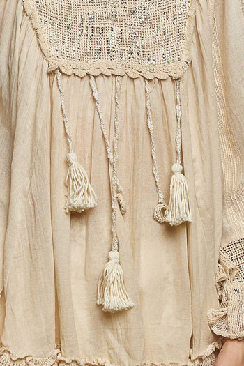 POL Open Design Top in Natural