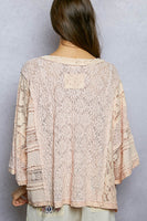POL Textured Top in Pale Pink ON ORDER