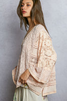 POL Textured Top in Pale Pink ON ORDER