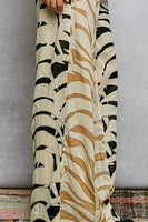 POL Contrasting Animal Print Pants in Cream Zebra Multi
