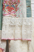 POL Mixed Fabric Denim Jacket With Hand-Embroidered Floral Details in Denim
