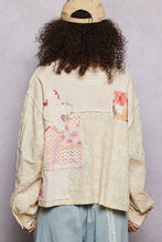 Load image into Gallery viewer, POL Floral Printed Patchwork Top in Almond ON ORDER
