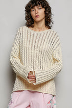 Load image into Gallery viewer, POL Lightweight Thin Knit Sweater in Natural

