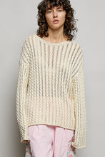 Load image into Gallery viewer, POL Lightweight Thin Knit Sweater in Natural
