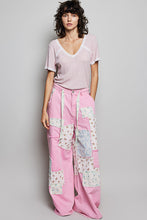 Load image into Gallery viewer, POL Wide Leg Patched Pants in Pink Multi
