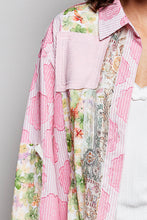 Load image into Gallery viewer, POL Woven Mixed Floral Detailed Top in Pink

