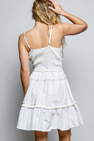 POL Embroidered and Sequined Dress in Ivory