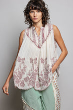 Load image into Gallery viewer, POL Washed Embroidered Pintuck Tank in Blush
