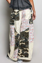 Load image into Gallery viewer, POL Twill Mixed Patchwork Pants in Camo Multi
