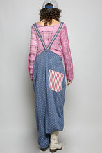 Load image into Gallery viewer, POL OVERSIZED Jogger Overalls in Indigo Multi
