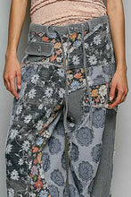 Load image into Gallery viewer, POL Mixed Patchwork Joggers in Black
